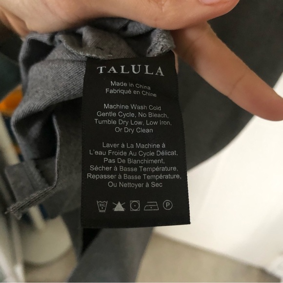 Aritzia-Talula Vandell Grey Cross Back Dress - Picture 11 of 11